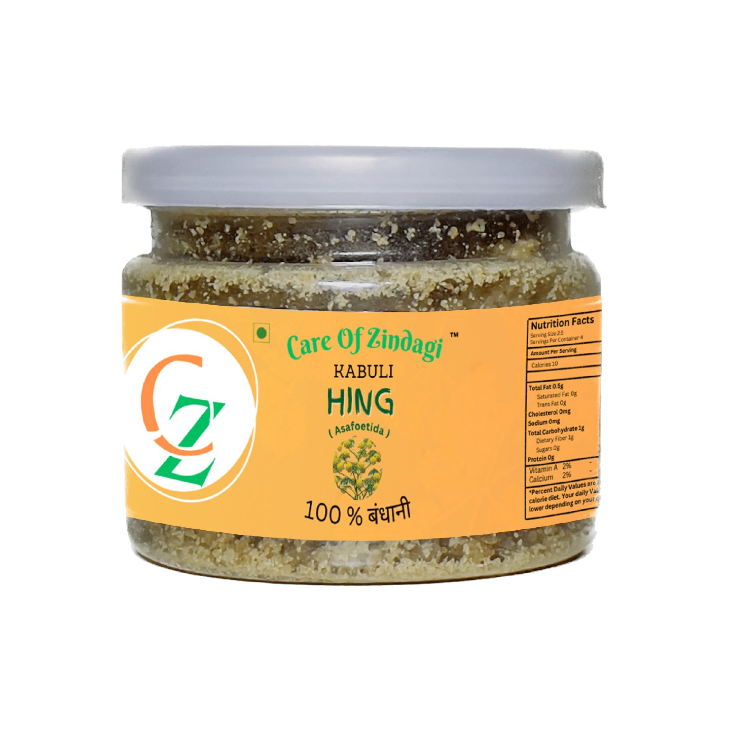 Care Of Zindagi Kabuli Hing Powder( Asafoetida) - 50gm  |  100% Pure Hing